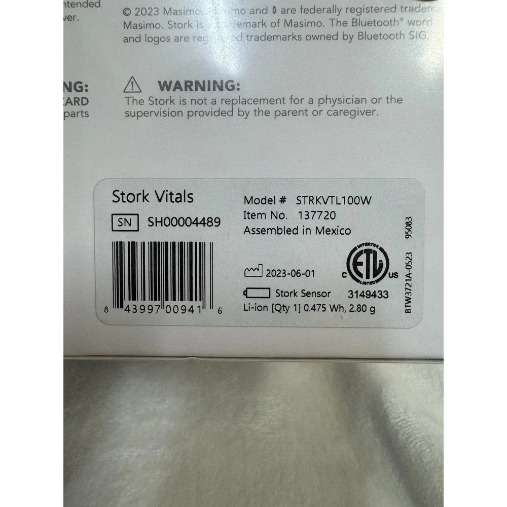 Masimo stork vitals